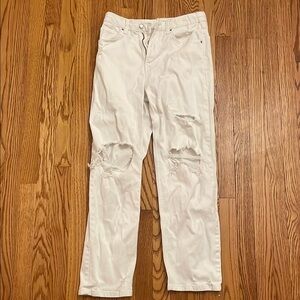 Distressed White Wild Fable Jeans